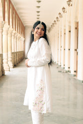 White Silk Coordset